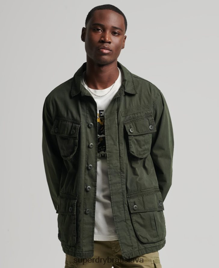 Superdry muži tropická bojová bunda 6B4ZTR4701 oblečenie zelená
