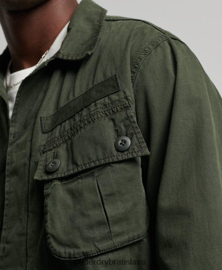 Superdry muži tropická bojová bunda 6B4ZTR4701 oblečenie zelená