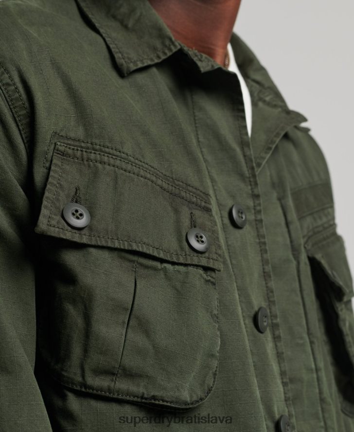 Superdry muži tropická bojová bunda 6B4ZTR4701 oblečenie zelená