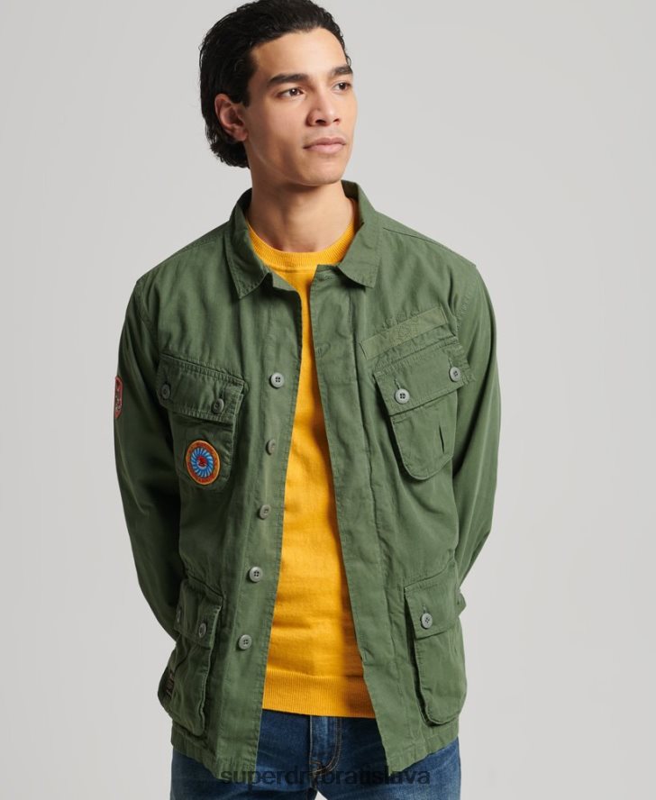 Superdry muži tropická bojová bunda 6B4ZTR4702 oblečenie zelená