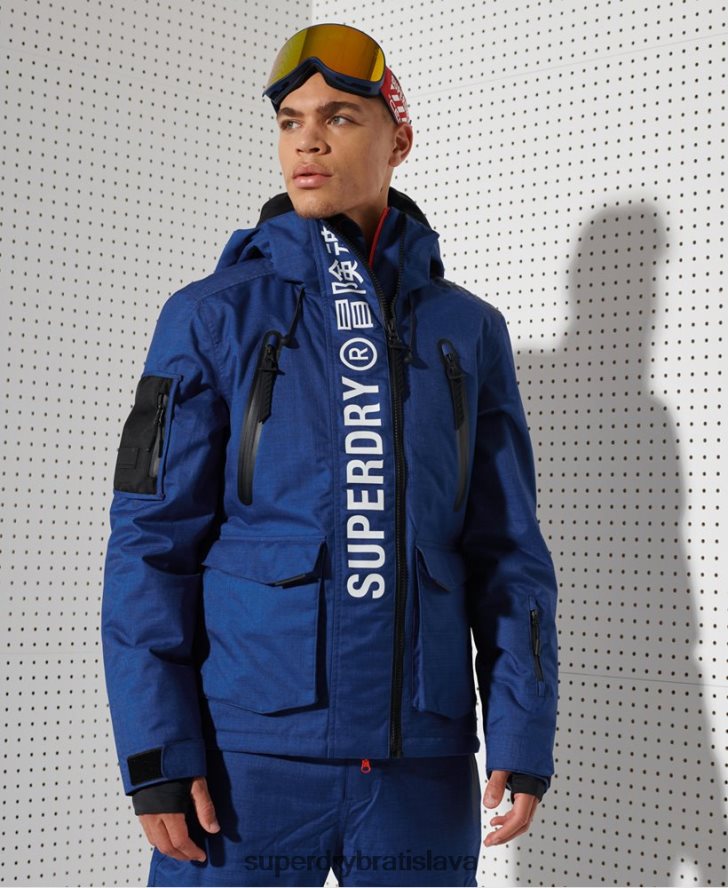 Superdry muži ultimátna horská záchranná bunda 6B4ZTR1403 oblečenie Modrá