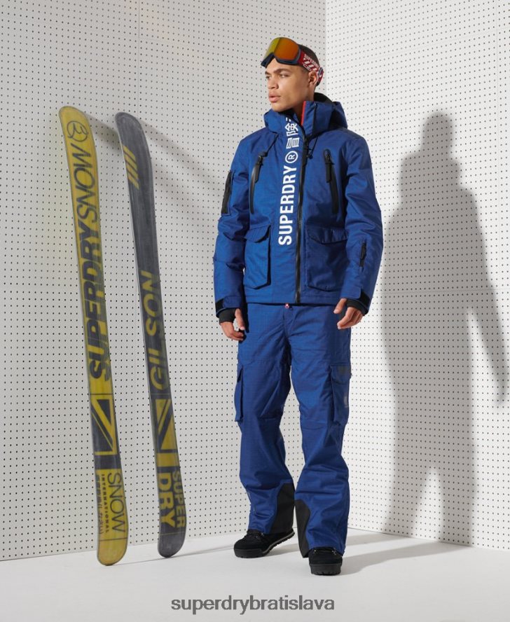Superdry muži ultimátna horská záchranná bunda 6B4ZTR1403 oblečenie Modrá