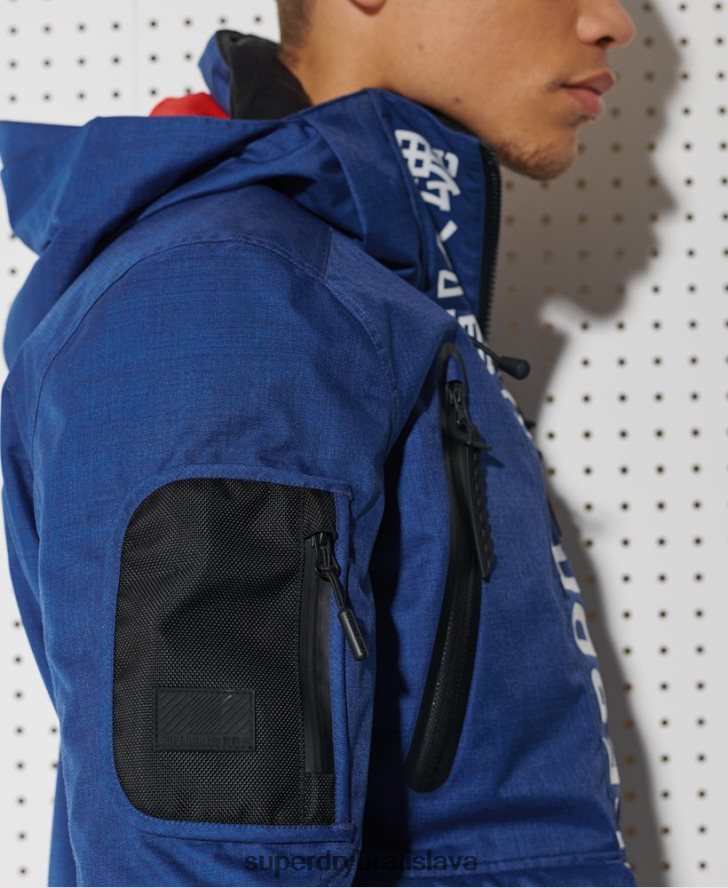 Superdry muži ultimátna horská záchranná bunda 6B4ZTR1403 oblečenie Modrá