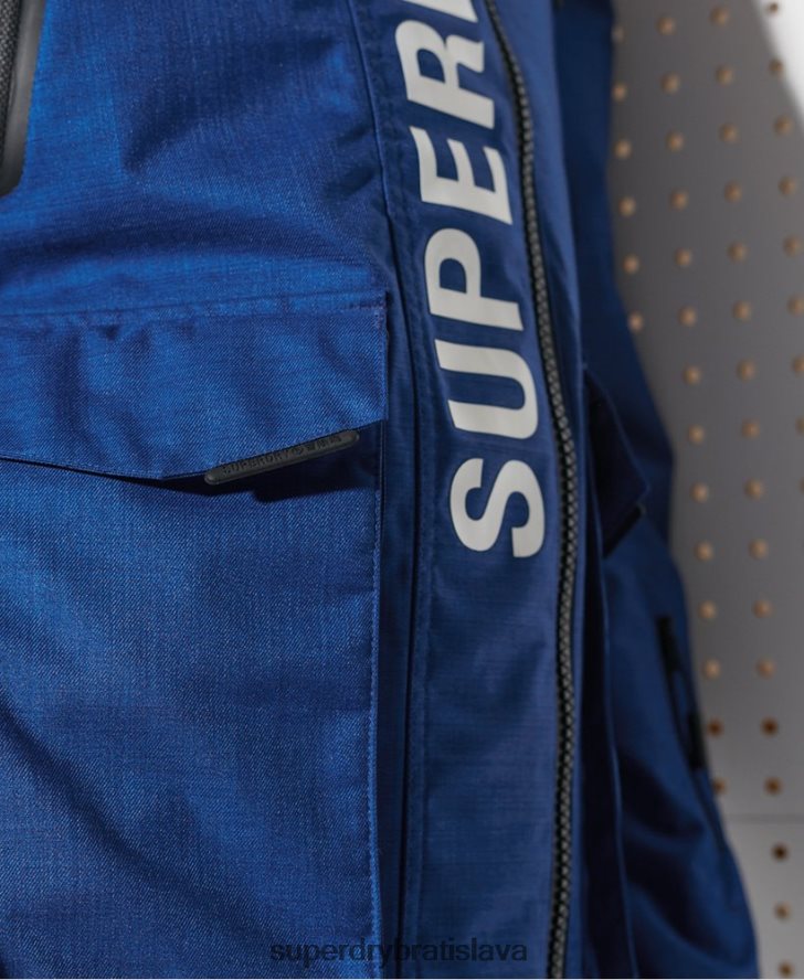 Superdry muži ultimátna horská záchranná bunda 6B4ZTR1403 oblečenie Modrá
