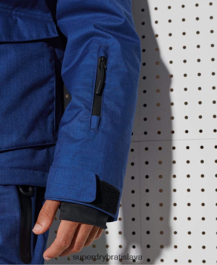 Superdry muži ultimátna horská záchranná bunda 6B4ZTR1403 oblečenie Modrá