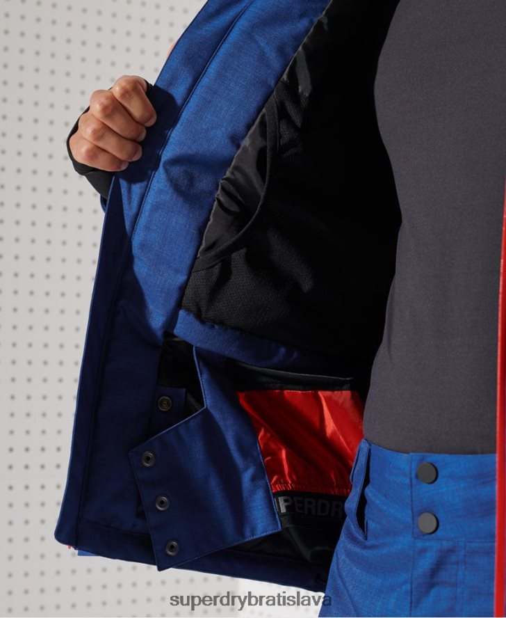 Superdry muži ultimátna horská záchranná bunda 6B4ZTR1403 oblečenie Modrá