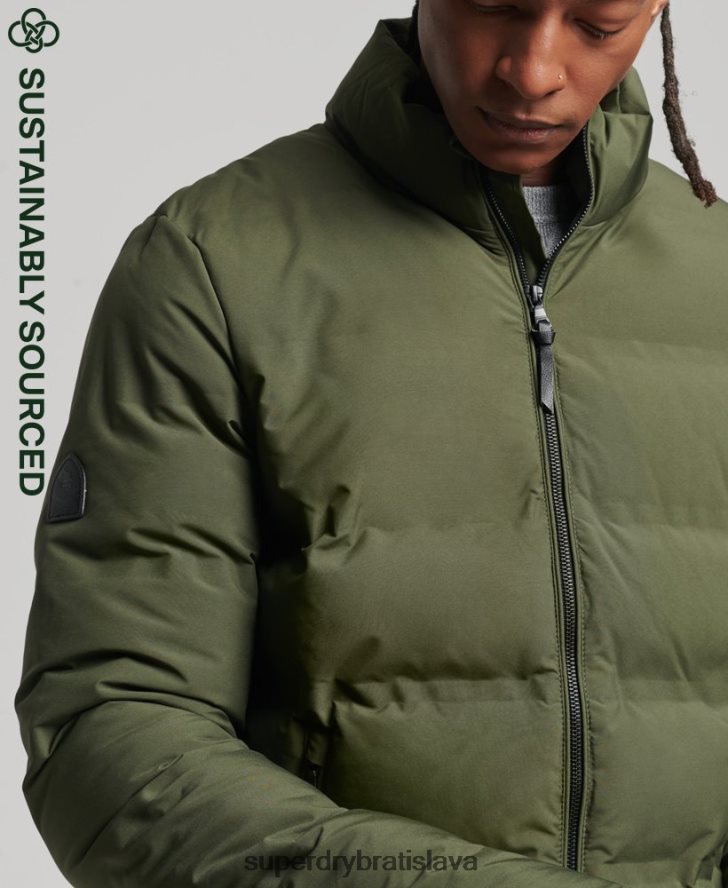 Superdry muži ultimátna radarová prešívaná bunda 6B4ZTR4621 oblečenie kaki