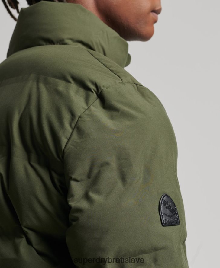 Superdry muži ultimátna radarová prešívaná bunda 6B4ZTR4621 oblečenie kaki