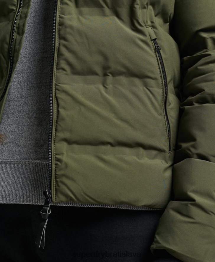 Superdry muži ultimátna radarová prešívaná bunda 6B4ZTR4621 oblečenie kaki