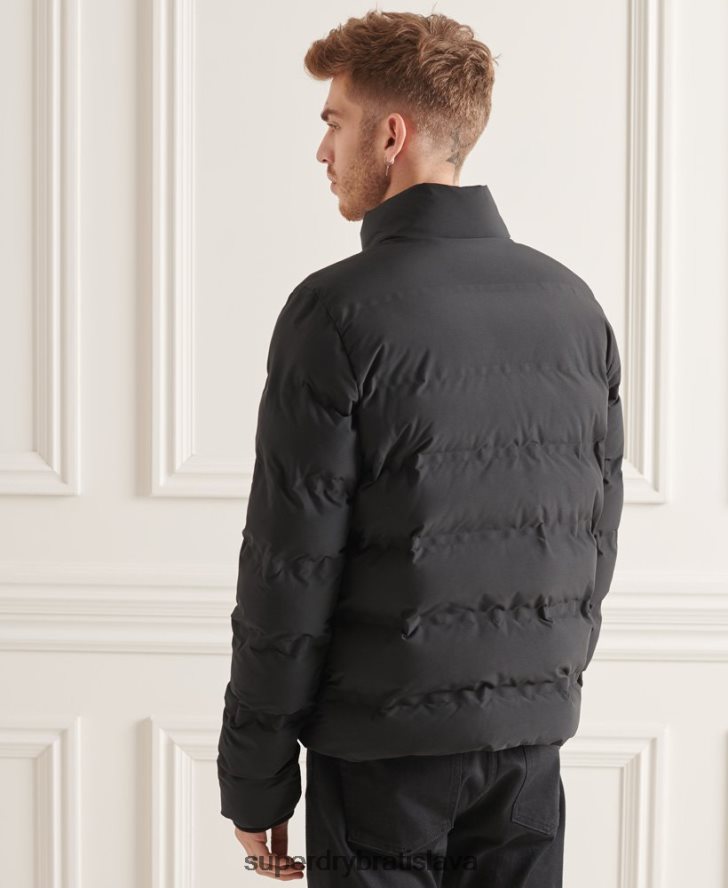 Superdry muži ultimátna radarová prešívaná bunda 6B4ZTR4622 oblečenie čierna