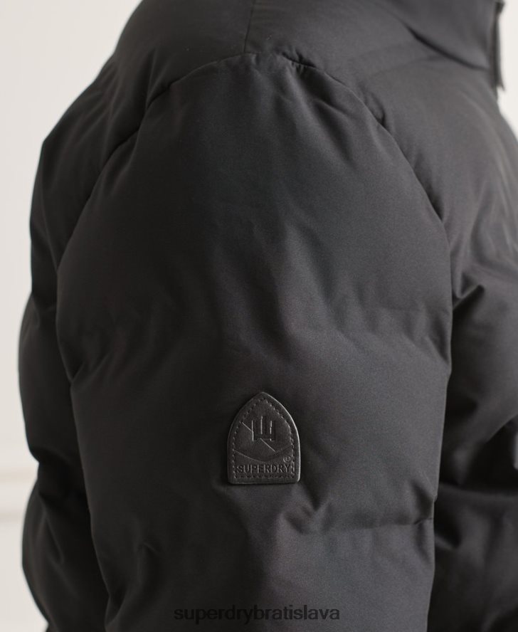 Superdry muži ultimátna radarová prešívaná bunda 6B4ZTR4622 oblečenie čierna