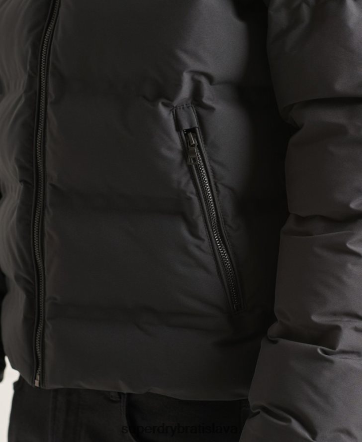 Superdry muži ultimátna radarová prešívaná bunda 6B4ZTR4622 oblečenie čierna