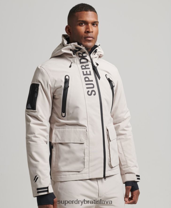 Superdry muži ultimátna záchranná bunda 6B4ZTR1370 oblečenie svetlo šedá