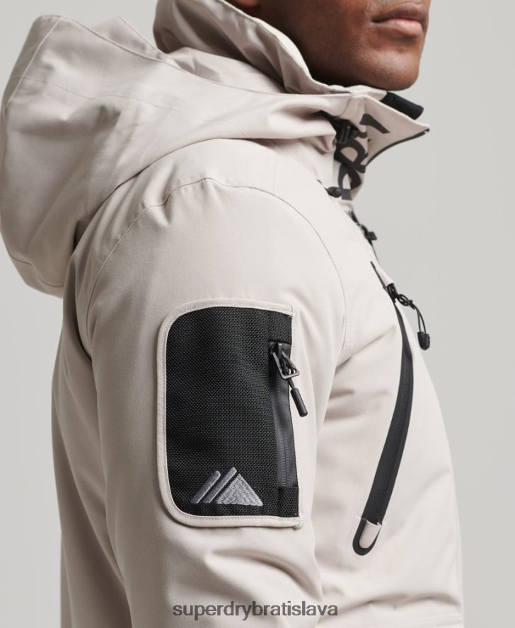 Superdry muži ultimátna záchranná bunda 6B4ZTR1370 oblečenie svetlo šedá