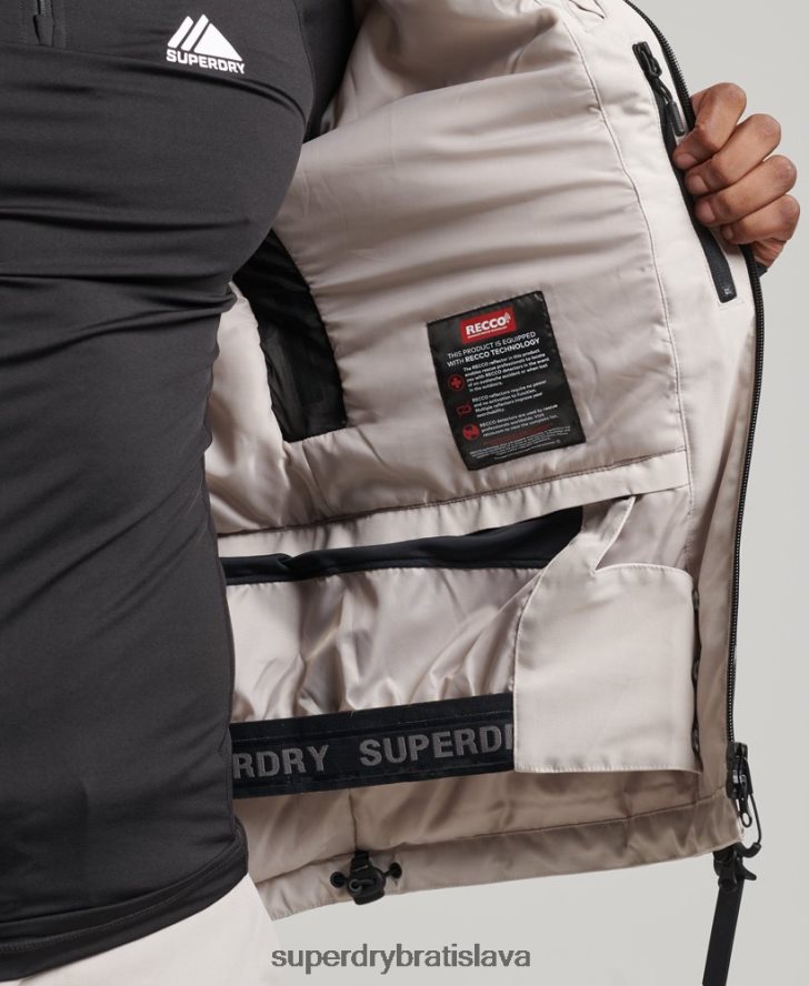 Superdry muži ultimátna záchranná bunda 6B4ZTR1370 oblečenie svetlo šedá