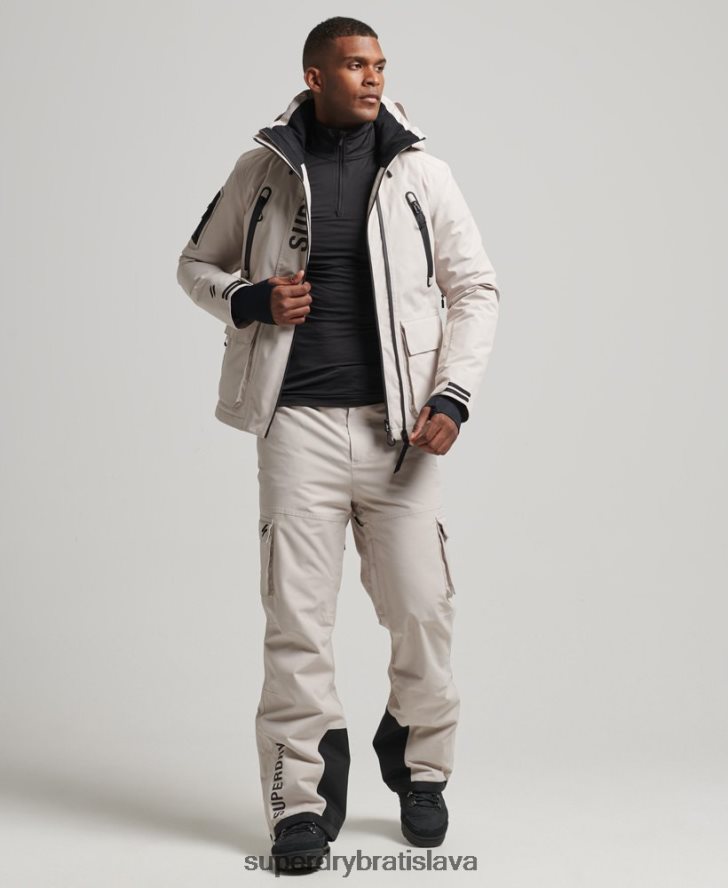 Superdry muži ultimátna záchranná bunda 6B4ZTR1370 oblečenie svetlo šedá