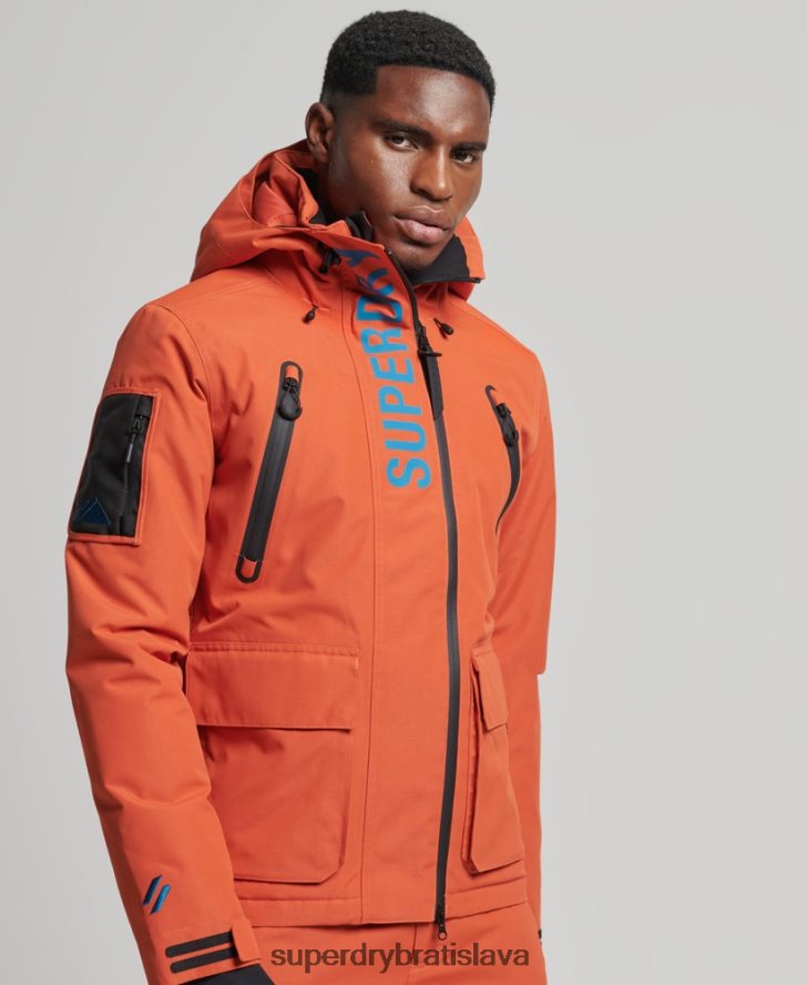 Superdry muži ultimátna záchranná bunda 6B4ZTR1377 oblečenie oranžová