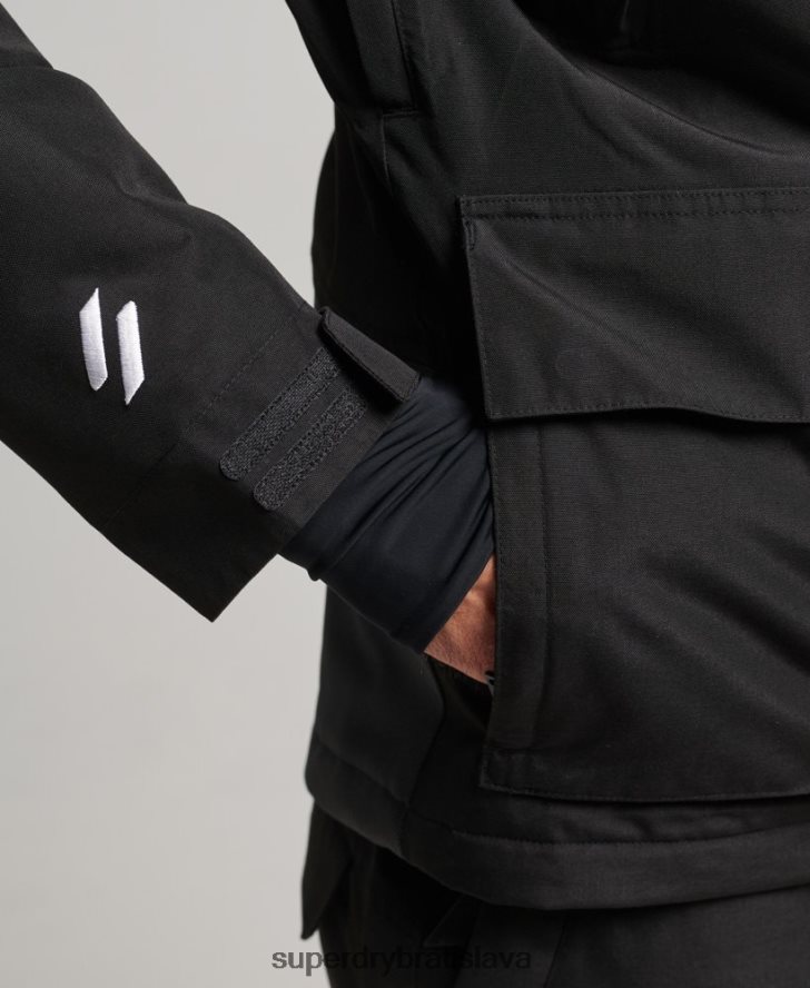 Superdry muži ultimátna záchranná bunda 6B4ZTR6403 oblečenie čierna