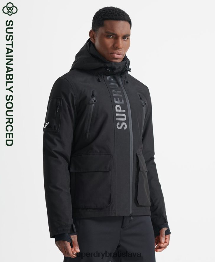 Superdry muži ultimátna záchranná bunda 6B4ZTR6459 oblečenie čierna