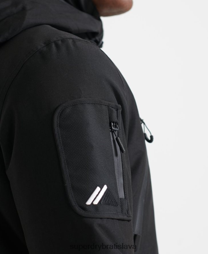 Superdry muži ultimátna záchranná bunda 6B4ZTR6459 oblečenie čierna