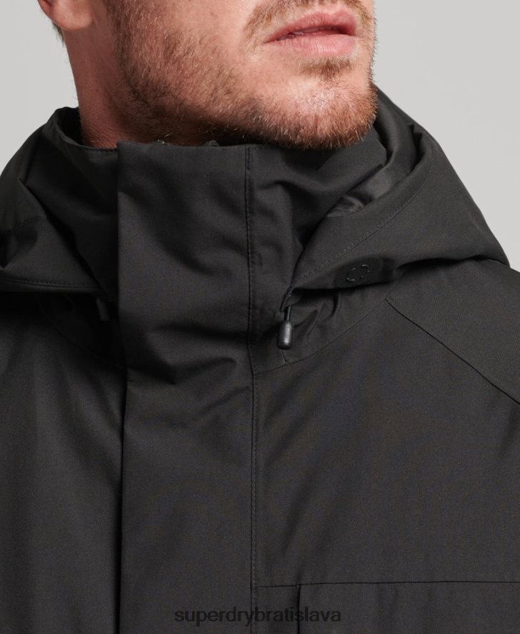 Superdry muži ultra bunda do snehu 6B4ZTR976 oblečenie čierna