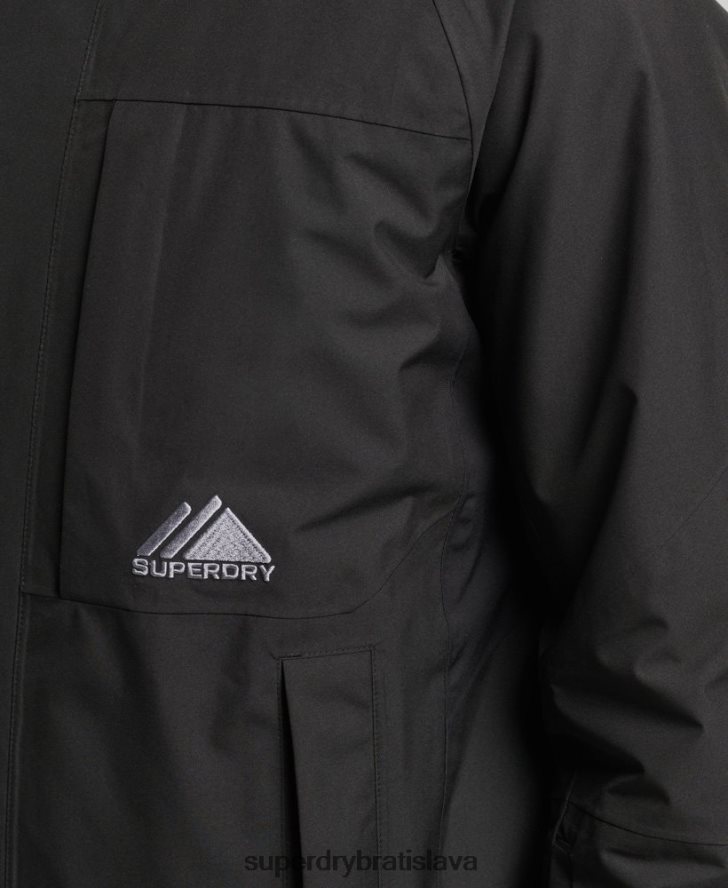 Superdry muži ultra bunda do snehu 6B4ZTR976 oblečenie čierna