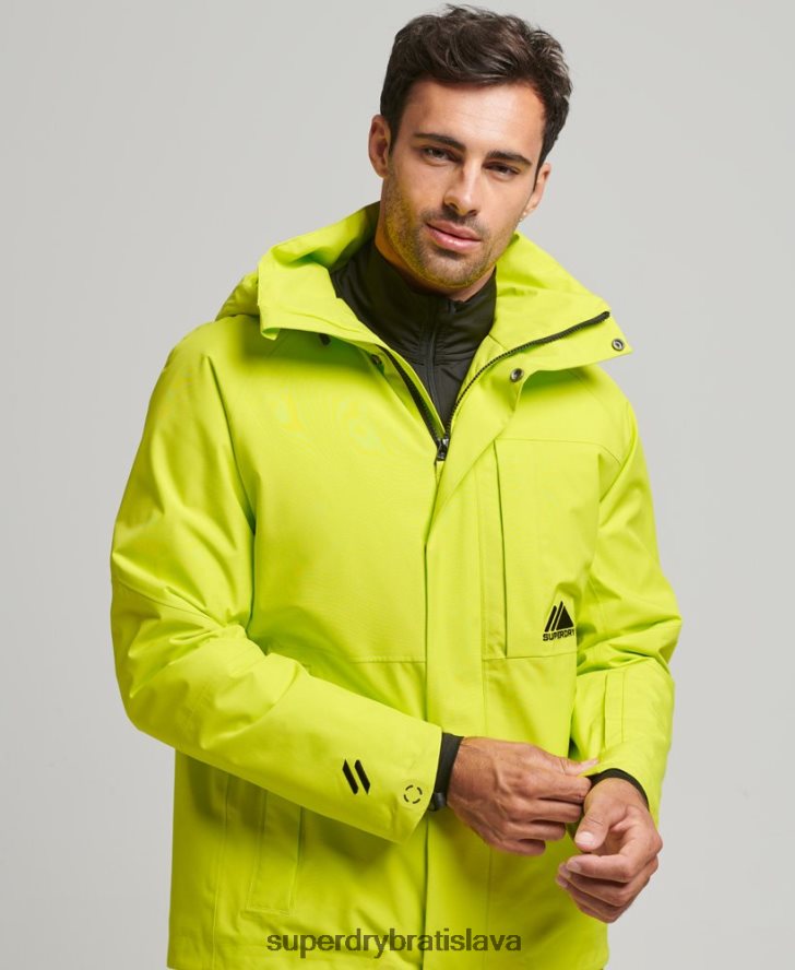 Superdry muži ultra bunda do snehu 6B4ZTR977 oblečenie žltá