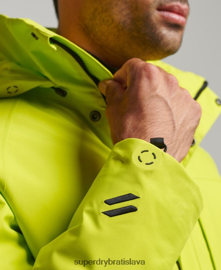 Superdry muži ultra bunda do snehu 6B4ZTR977 oblečenie žltá