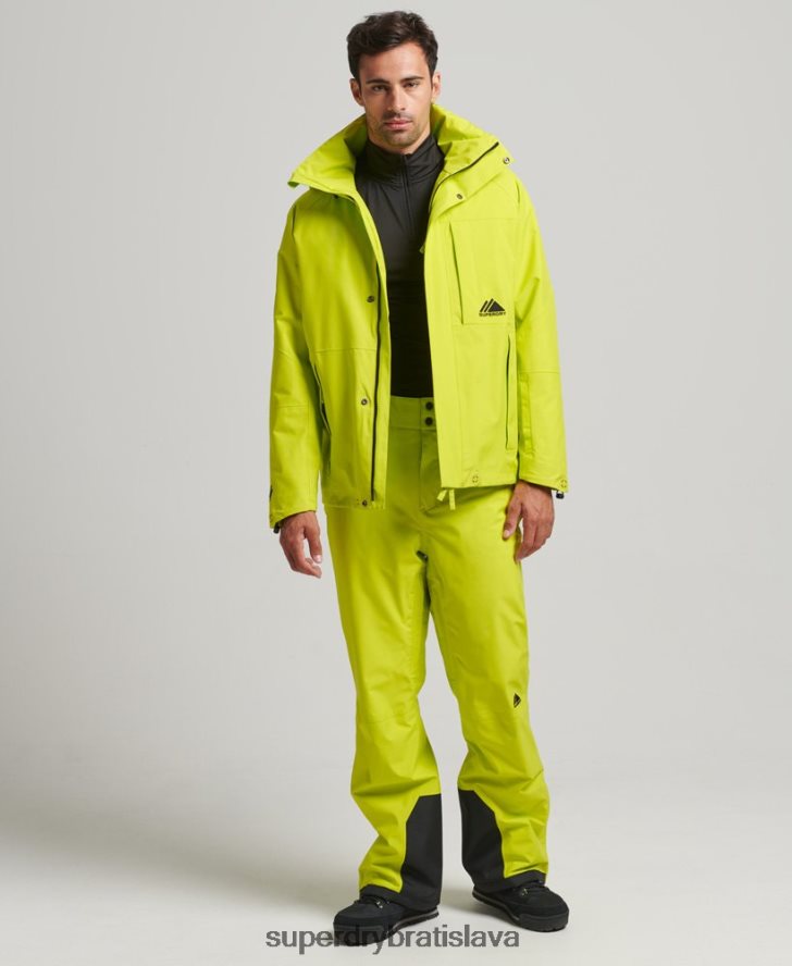 Superdry muži ultra bunda do snehu 6B4ZTR977 oblečenie žltá