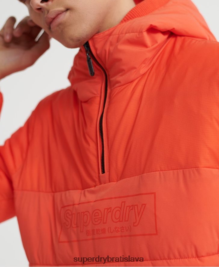 Superdry muži vatovaná ležérna bunda 6B4ZTR4755 oblečenie oranžová