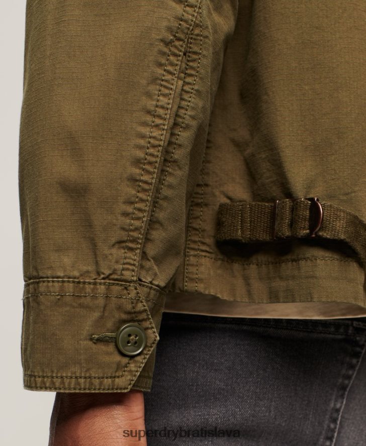 Superdry muži vintage bunda 6B4ZTR26 oblečenie kaki