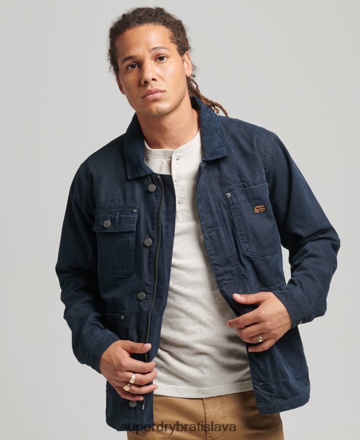 Superdry muži vintage bunda z ranča 6B4ZTR4440 oblečenie námorníctvo