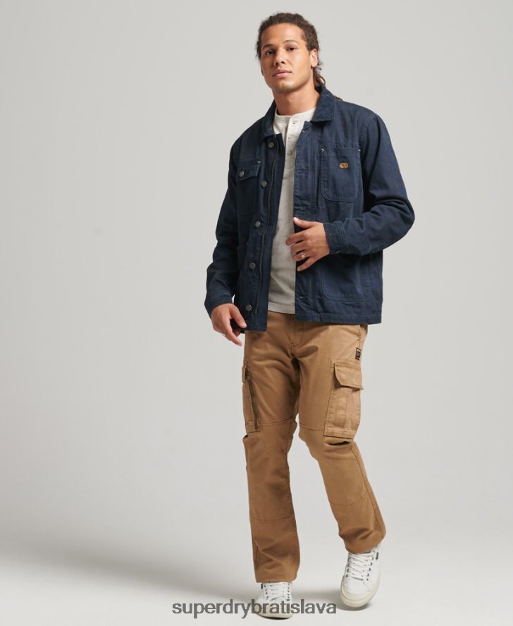 Superdry muži vintage bunda z ranča 6B4ZTR4440 oblečenie námorníctvo
