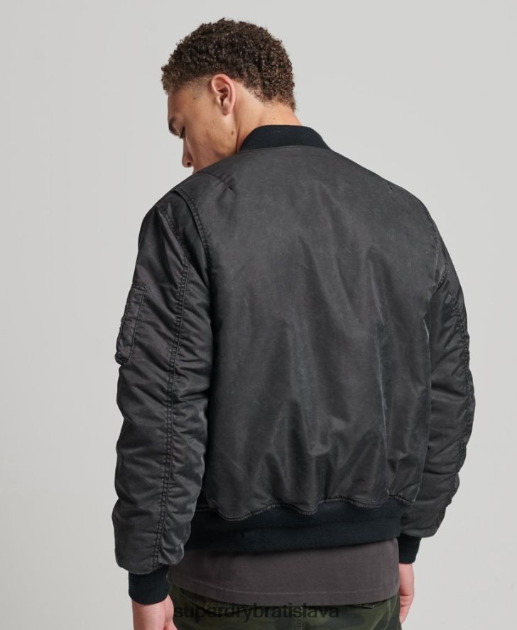 Superdry muži vintage ma1 bomber bunda 6B4ZTR4647 oblečenie tmavošedý