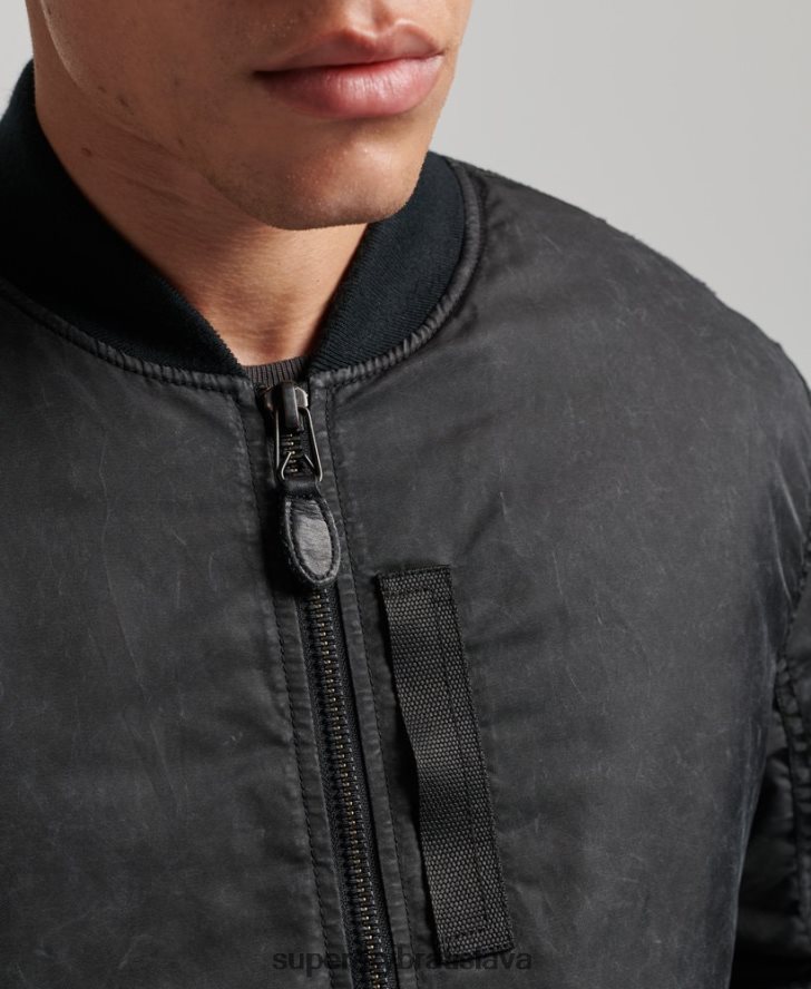 Superdry muži vintage ma1 bomber bunda 6B4ZTR4647 oblečenie tmavošedý
