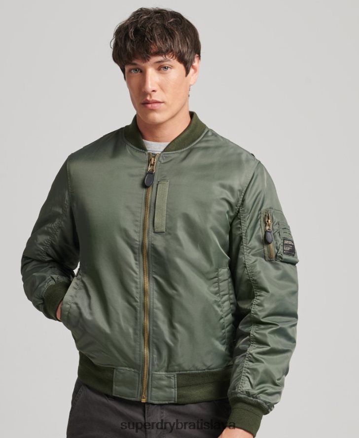 Superdry muži vintage ma1 bomber bunda 6B4ZTR4656 oblečenie zelená
