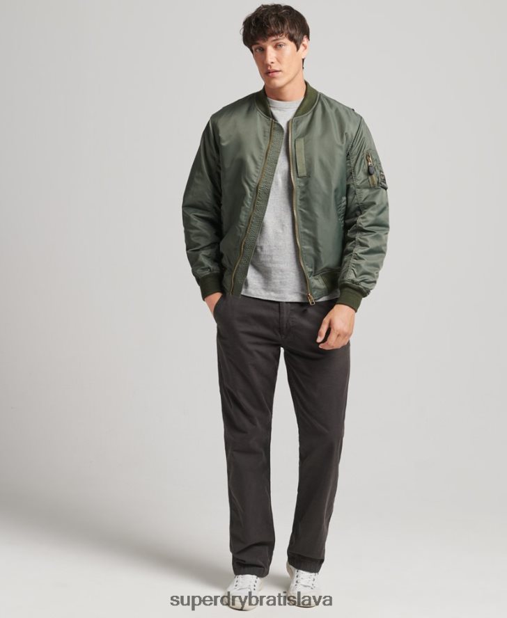 Superdry muži vintage ma1 bomber bunda 6B4ZTR4656 oblečenie zelená