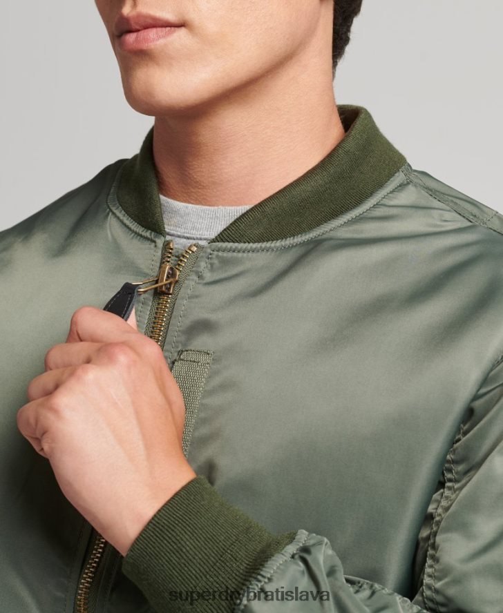 Superdry muži vintage ma1 bomber bunda 6B4ZTR4656 oblečenie zelená