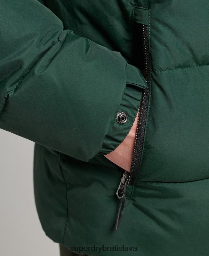 Superdry muži vintage retro cb puffer 6B4ZTR4471 oblečenie zelená