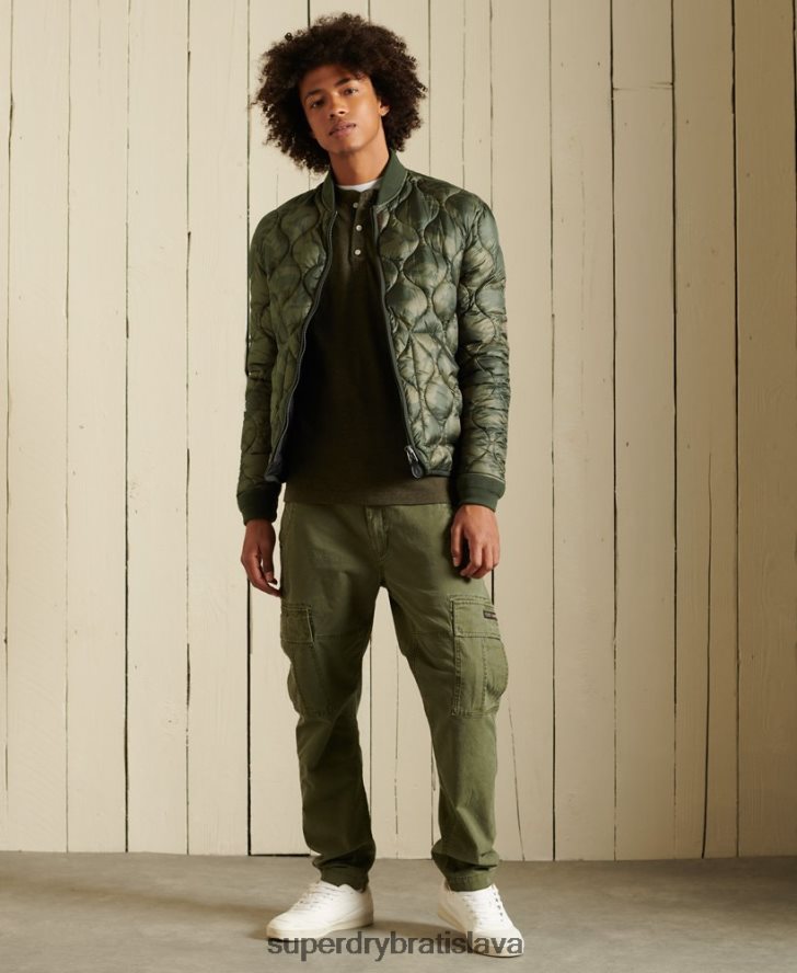 Superdry muži vložka bomber bunda 6B4ZTR4785 oblečenie zelená