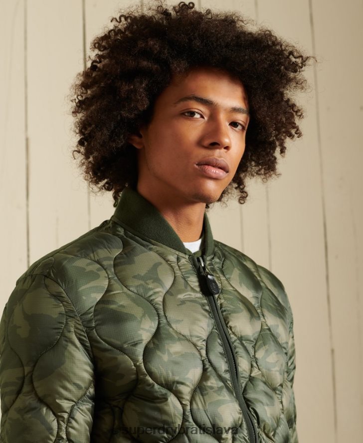 Superdry muži vložka bomber bunda 6B4ZTR4785 oblečenie zelená
