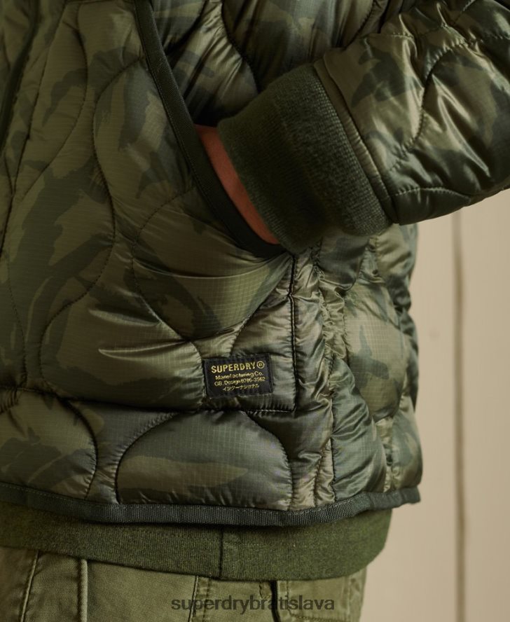 Superdry muži vložka bomber bunda 6B4ZTR4785 oblečenie zelená