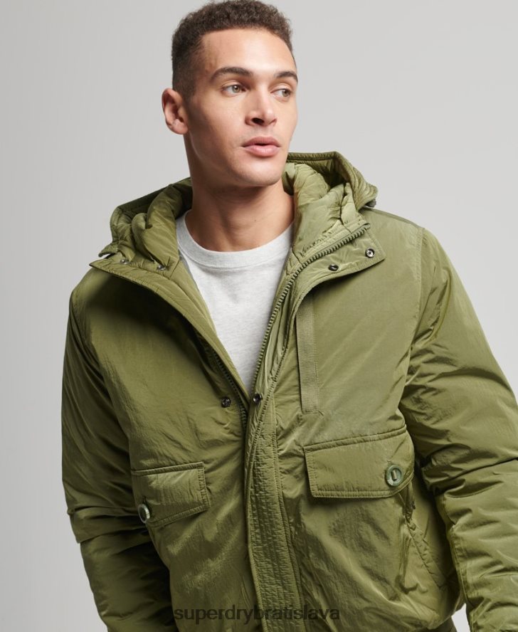 Superdry muži vojenská everestová bombardovacia bunda 6B4ZTR4475 oblečenie zelená