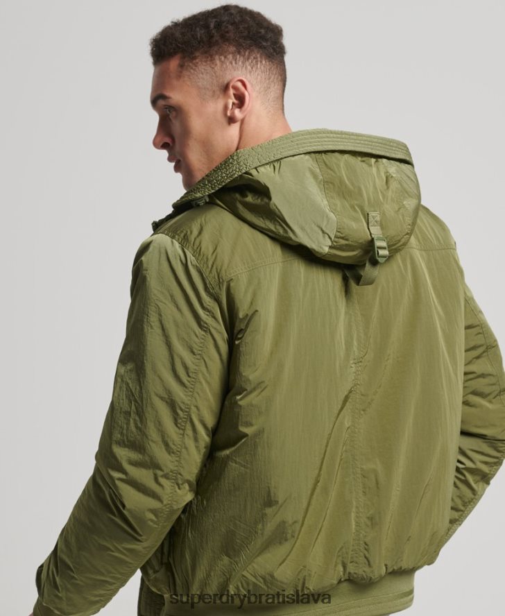 Superdry muži vojenská everestová bombardovacia bunda 6B4ZTR4475 oblečenie zelená