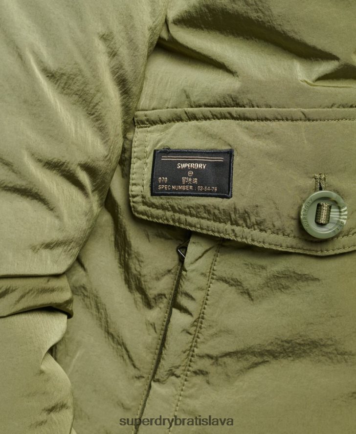 Superdry muži vojenská everestová bombardovacia bunda 6B4ZTR4475 oblečenie zelená