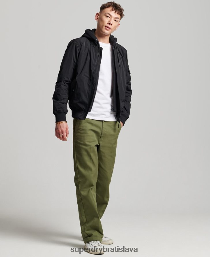 Superdry muži vojenský letecký bombardér 6B4ZTR1159 oblečenie čierna