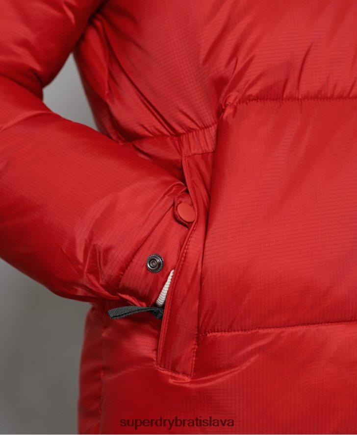 Superdry muži vystužená bunda stratus 6B4ZTR4789 oblečenie červená