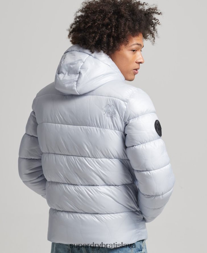 Superdry muži xpd športová luxusná bunda 6B4ZTR4579 oblečenie svetlo modrá