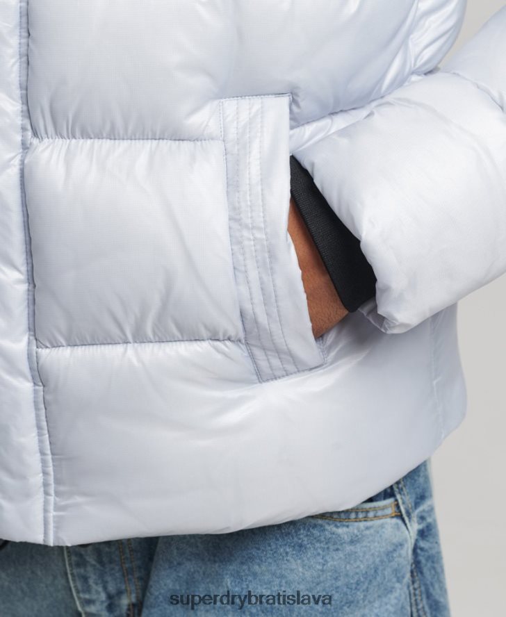 Superdry muži xpd športová luxusná bunda 6B4ZTR4579 oblečenie svetlo modrá