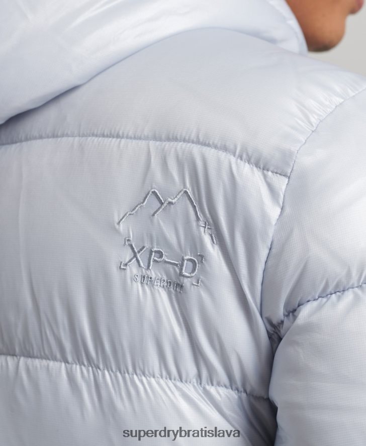 Superdry muži xpd športová luxusná bunda 6B4ZTR4579 oblečenie svetlo modrá